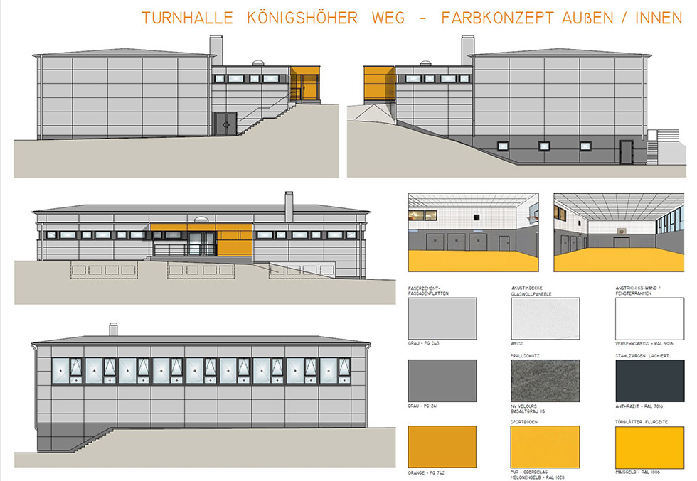Energetische Sanierung der Turnhalle Königshöhe I 2024
